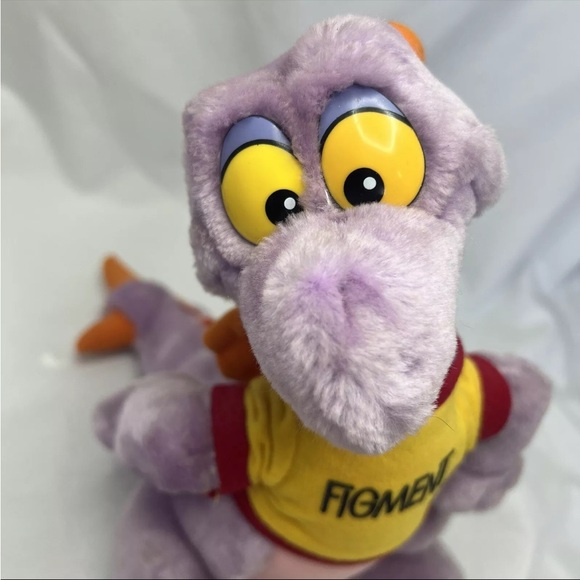 Vintage Toy Disney Figment Dragon Plush Disneyland Walt Disney World Epcot 10” - Picture 5 of 10